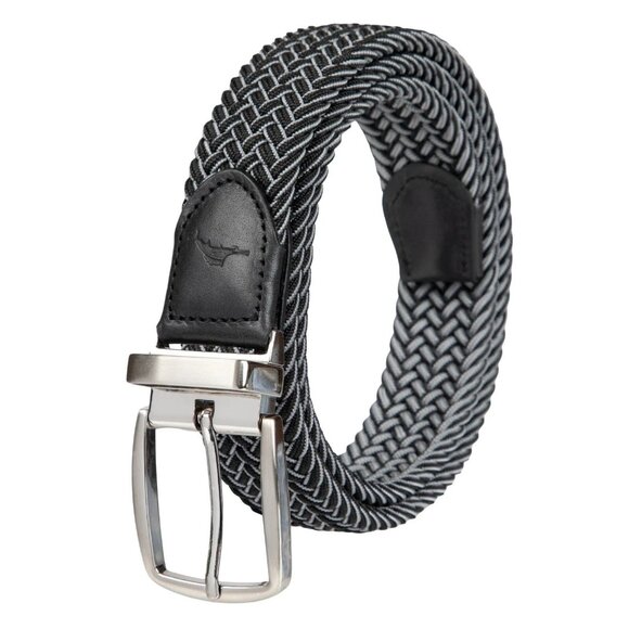 Tommy Bahama Other - NEW Tommy Bahama Men's S/M Reversible Belt Leather & Stretch Black/Gray